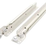 Corredera Riel Blanco 50 Cm, Sbp, Self-closing, 1 Par