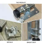 Patín Mueble Oculto Escritorio Retail 4un 7.5cm De Alto - Imagen 2