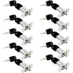 Cerradura O Chapa Cajón Tipo Boton Para Muebles 10un