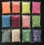 Glitter Para Resina Uv 12 Escamas Holográfica Aros Llaveros - Imagen 5