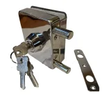 Cerradura Puerta Vidrio De 8 A 12mm Vidrio A Muro O Piso