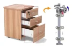 Cerradura Chapa Frontal Kardex Cajonera 1pcs P/3cajon 50cm - Imagen 3