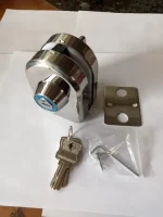 Cerradura Puerta Vidrio De 8 A 12mm Llave Pestillo Muro Cdo1 - Imagen 4
