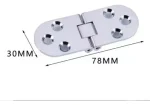 Bisagra Para Puerta Mueble Armario Plegable 180° 2 Unidades - Imagen 4