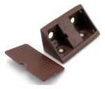 Soporte Escuadra Triangular Doble Plástica Para Mueble 100u