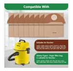 10 Bolsas Filtro Papel Aspiradora Para Karcher Wd2 Mv2 A2004 - Imagen 4