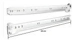 Corredera Riel Blanco 40 Cm, Sbp, Self-closing, 1 Par - Imagen 2