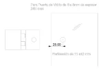 Bisagra Para Puerta De Vidrio 5 A 8mm 1 Par - Imagen 3