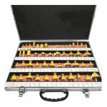 Kit Fresa Madera 50pcs Toma 8mm Con Maleta