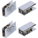Soporte Metálico Para Vidrio, Acrílico Grosor 8-10mm 4un