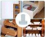 Tope Embutido De Goma, Protector Mueble, Puerta, Cajon - Imagen 5