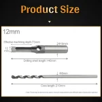 Broca Para Agujeros Cuadrados 4pcs Hss 10, 11, 12 Y 12.5mm - Imagen 2