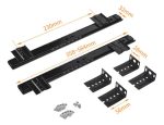 Correderas Rieles Metalicas Para Bandejas Porta Teclado 1par - Imagen 2