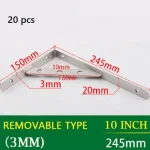 Soporte Escuadra Repisa Colgador 24.5cm 20p 10par Inox - Imagen 2