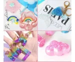 Glitter Azul Claro Para Resina Uñas Aros Pigmentos - Imagen 3