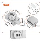 Cerradura Vidrio A Vidrio De 5 A 8mm Con Clave - Imagen 2