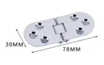 Bisagra Para Puerta Mueble Armario Plegable 180° 2 Unidades - Imagen 12