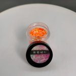 Glitter Naranjo Rojizo Para Resina Uñas Aros Pigmentos