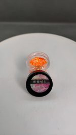 Glitter Naranjo Rojizo Para Resina Uñas Aros Pigmentos