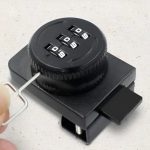 Cerradura Puerta Vidrio Mueble Simple De 3 A 8mm Con Clave