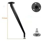 Patas Mueble Mesa Escritorio 1un 72.5cm Negra - Imagen 5