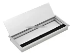 Pasacable Satín Escritorio Mesa 28cm X 8cm Aluminio 1 Un - Imagen 2