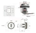 Cerradura Mueble Lockers Casilleros C/clave Envejecido 12mm - Imagen 4