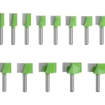 Fresa Madera Rectificadora Vástago  1/4  X Set 13 Pcs.