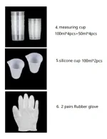 Kit Iniciación Resina Epóxica Cristal De 408ml 1:1 57pcs - Imagen 5