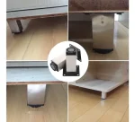 Patas Mueble Sillón Cama Sofá 4un 10cm Cuadrada Regulable - Imagen 2