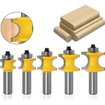 Fresa Madera Rodón Copiadora Toma 1/2 Set 5pcs