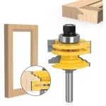 Fresa Madera Marco Puerta Para Vidrio Vástago  1/2  Estante