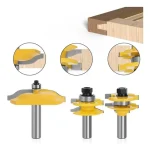Fresa Madera Puerta Vástago De 1/2 Tupi 3pcs Tipo Cara Liza
