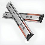 Corredera Telescoplica 40cm Push Open Y Cierre Suave 1par