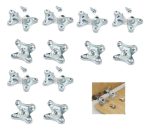 Soporte Escuadra Mecano Metálica Zinc Muebles Armables 12un