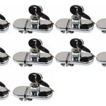 Cerradura Puerta Vidrio Mueble De 4 A 8mm Vidrio Vidrio 10 U
