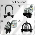 Candado Tipo Bola De Acoplamiento Para Remolque Seguridad - Imagen 6