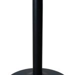 Patas Mueble Mesa Escritorio 1un 72cm Negra Redonda