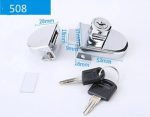 Cerradura Puerta Vidrio Mueble De 4 A 8mm Vidrio A Vidrio - Imagen 3