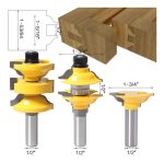 Fresa Madera Puerta Bastago De 1/2 Tupi 3pcs - Imagen 2