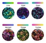 Pigmento Polvo Para Uñas Chameleon Flakes 6pcs - Imagen 3