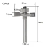 Fresa Madera T 1/4 X 1/4 - Imagen 2