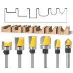 Fresa Madera Copiadora Canal Toma 1/4 6pcs