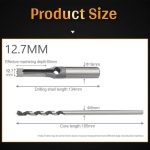 Broca Para Agujeros Cuadrados 4pcs Hss 12.7, 14, 15 Y 16mm - Imagen 5