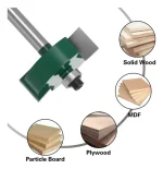 Fresa Madera T Dif Prof De Canal 1/2 O 12.7a Bástago 1/4mm - Imagen 6