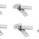 4pcs Bisagra Puerta Pivote Oculta Giratoria Inox