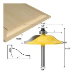 Fresa Madera Puerta Vástago De 1/4 Tupi 3pcs Tipo Cara Liza - Imagen 2