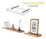 Soporte Para Repisa Oculto Tuerca Interior Estante Flotante - Imagen 8