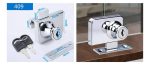 Cerradura Puerta Vidrio Mueble Doble De 3 A 8mm Pack 10 Uni - Imagen 2