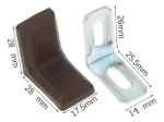 Soportes De Ángulo En Forma De L De Plástico - Imagen 2